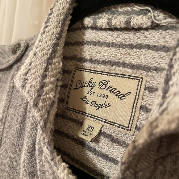 Lucky Brand Grey Bomber Jacket - Picture 3 of 3